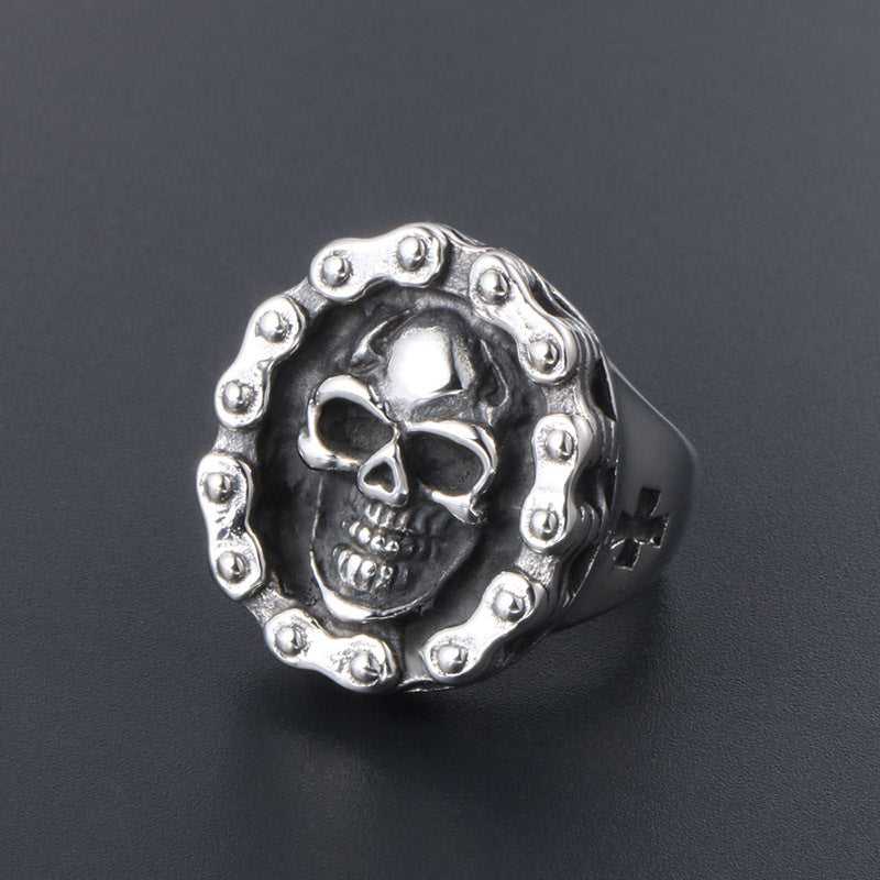 Jorge® | Titanium Steel Skull Chain Ring