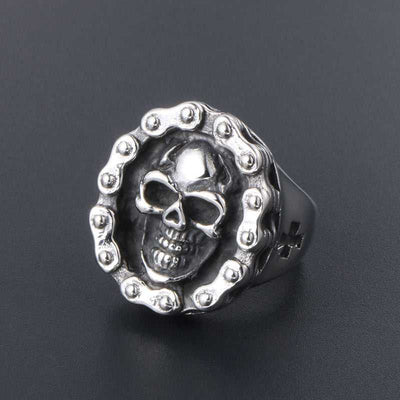 Jorge® | Titanium Steel Skull Chain Ring