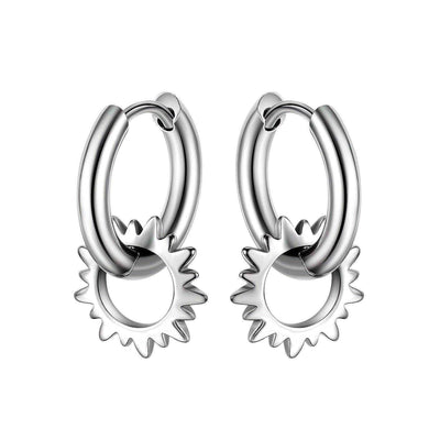 Emilio® | Gear Hoop Earrings