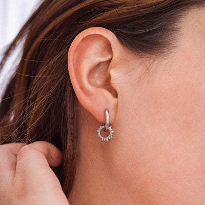 Emilio® | Gear Hoop Earrings
