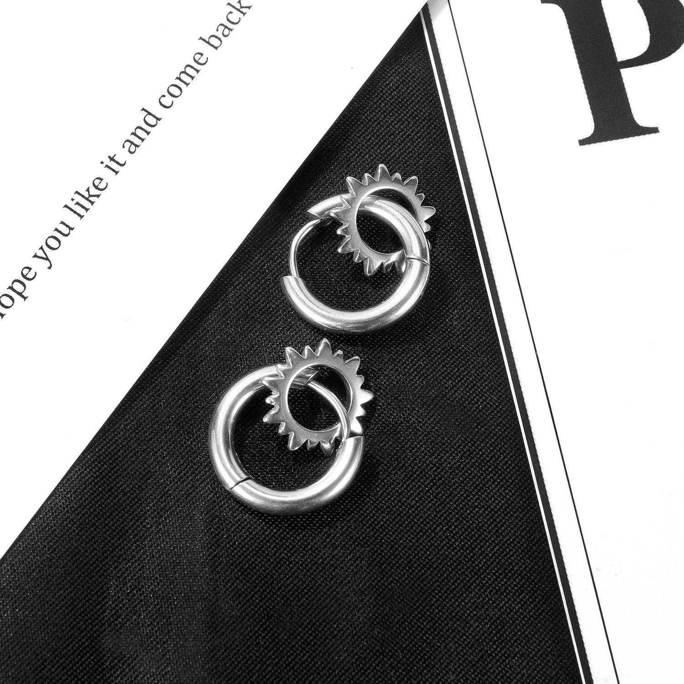 Emilio® | Gear Hoop Earrings