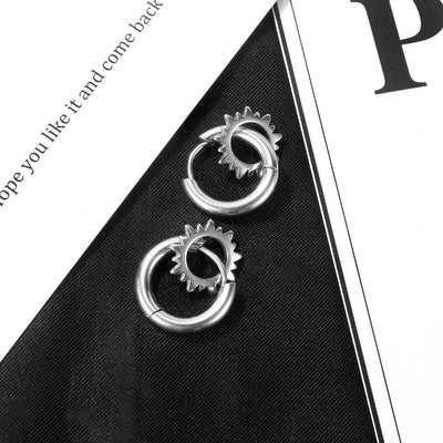 Emilio® | Gear Hoop Earrings