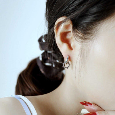 Emilio® | Gear Hoop Earrings