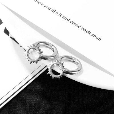 Emilio® | Gear Hoop Earrings