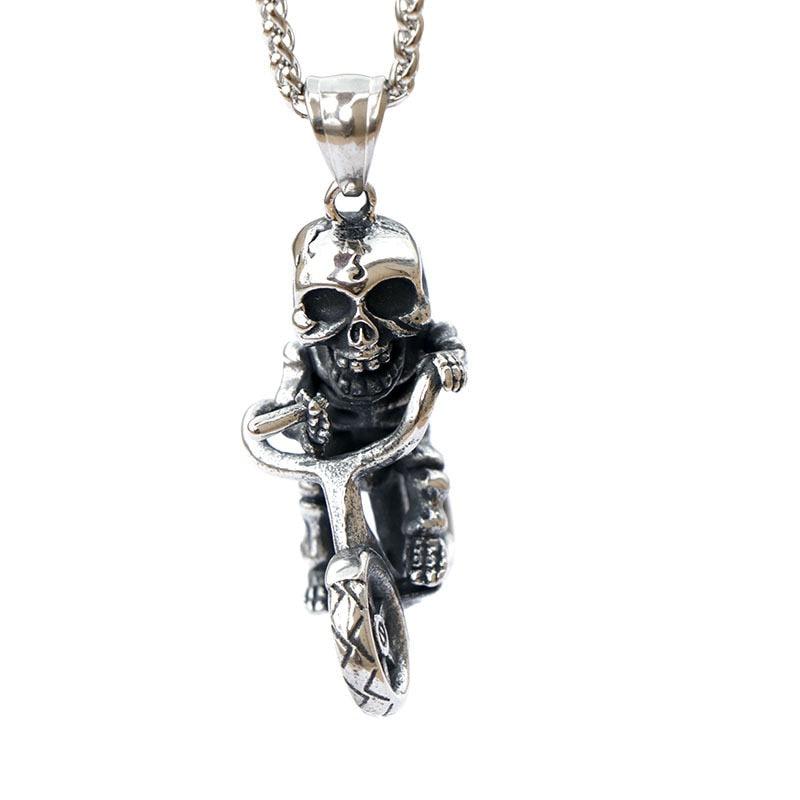 Darío® | Bicycle Skull Necklace