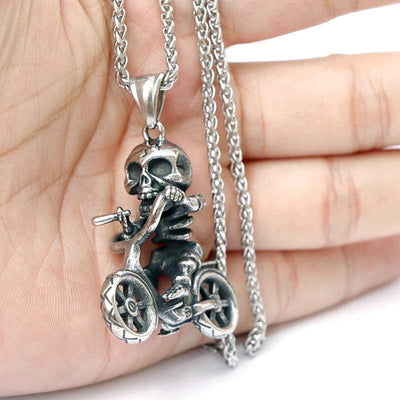 Darío® | Bicycle Skull Necklace